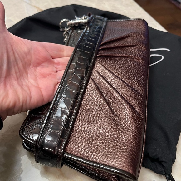 Brighton Delilah leather clutch with chain - Picture 8 of 9